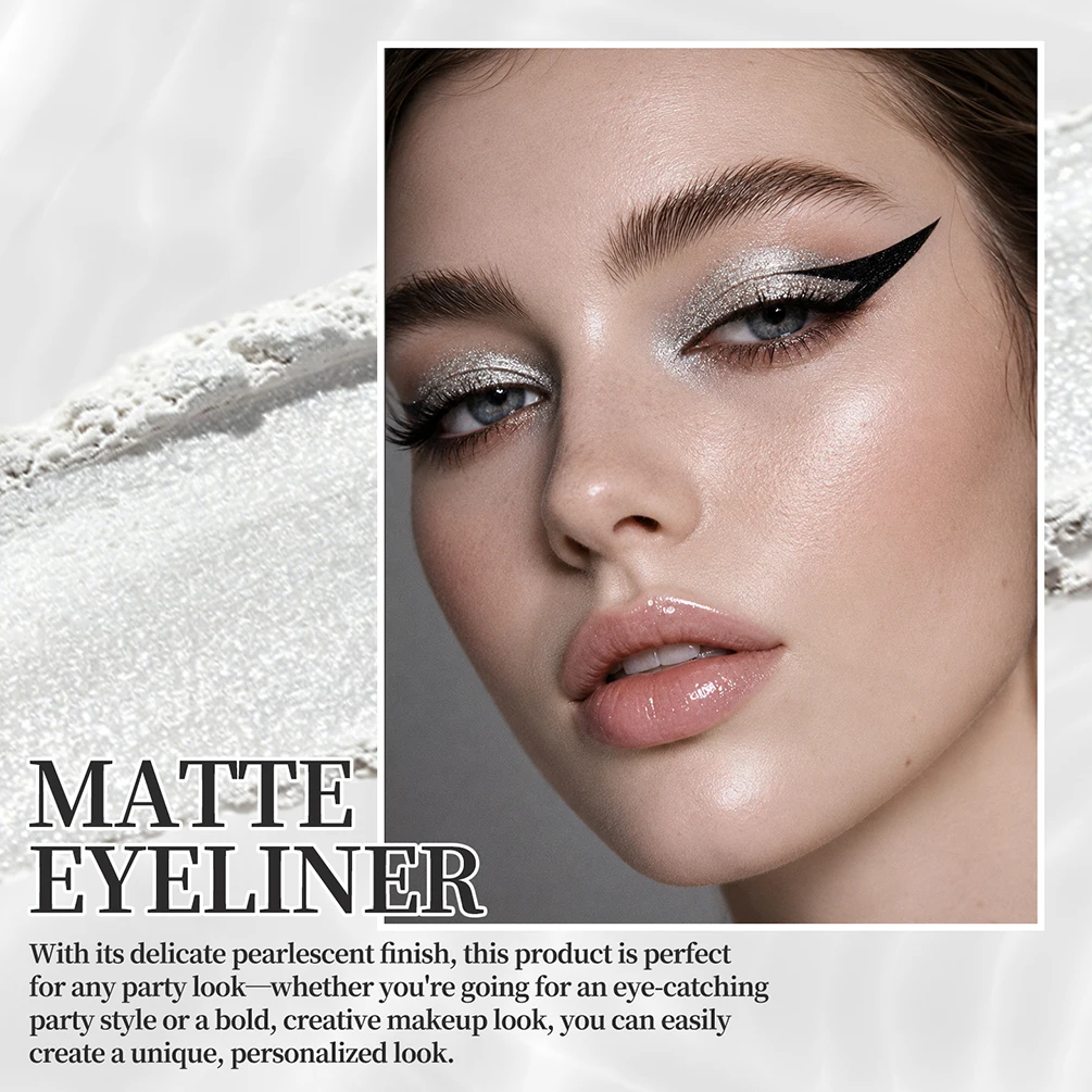 ART VALUE Matte Eyeliner Pencil Makeup Sets Lasting Metallic Sparkle Eye Liner Pen Smudge-proof Shimmer Eyeliner Cosmetics Tools