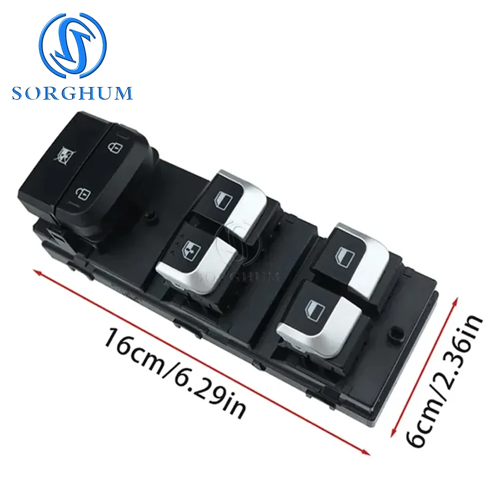 Front Left Driver Side Electric Power Window Control Switch For Kia Rio 2017 2018 2019 2020 2021 2022 93571-H0100CA 93571H0100 - view 3