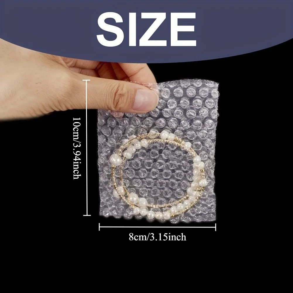 10x8cm Clear Plastic Bubble Out Bags, Cushion Wrap Pouches For Packaging Useful Practical Convenient Small Business Supplies