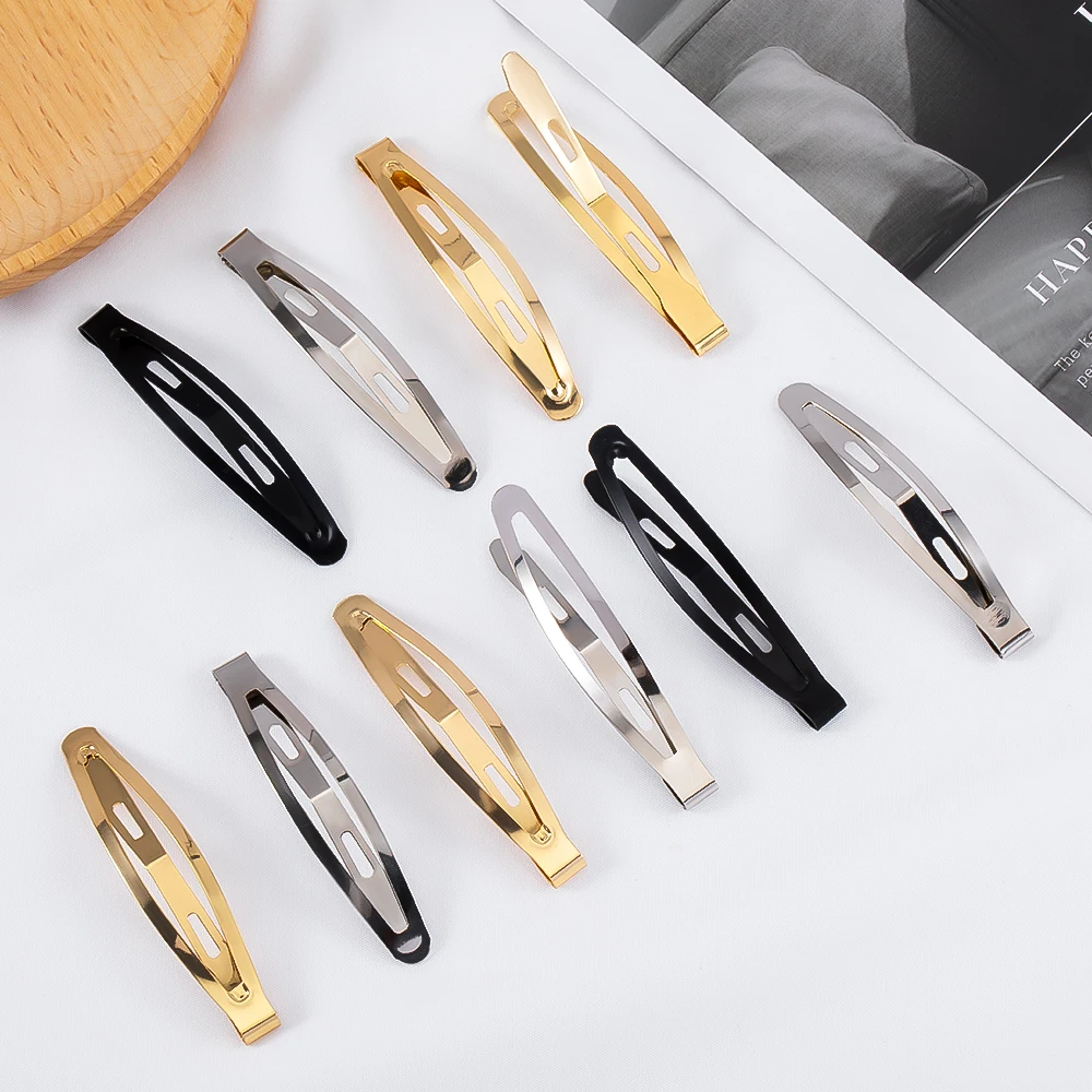 

10Pcs Metal Hair Pins 1.2×6cm Flat Bobby Pins Strong Hold Hair Clips For Women Thick Hair DIY Hair accessories Making Wholesale