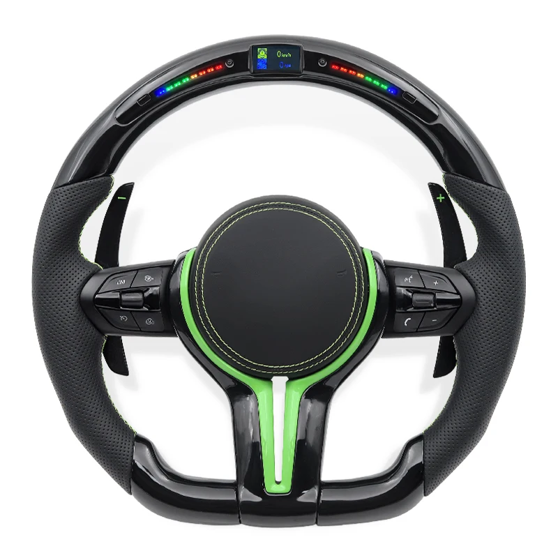 

Carbon Fiber LED Car Steering Wheel For BMW F01 F02 F06 F07 F10 F11 F12 F13 F30 F32 F36 F82 E90 E91 E60 E61 E46 E39 M3 M4 M5 M6
