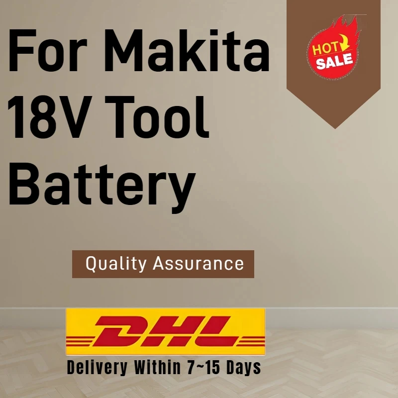 

100% Original 18V Battery 8Ah 10Ah 12Ah Fast Charging For Makita 18V Drill DGA404 DTW700 DHR202 DJV182 DDF487 Tools
