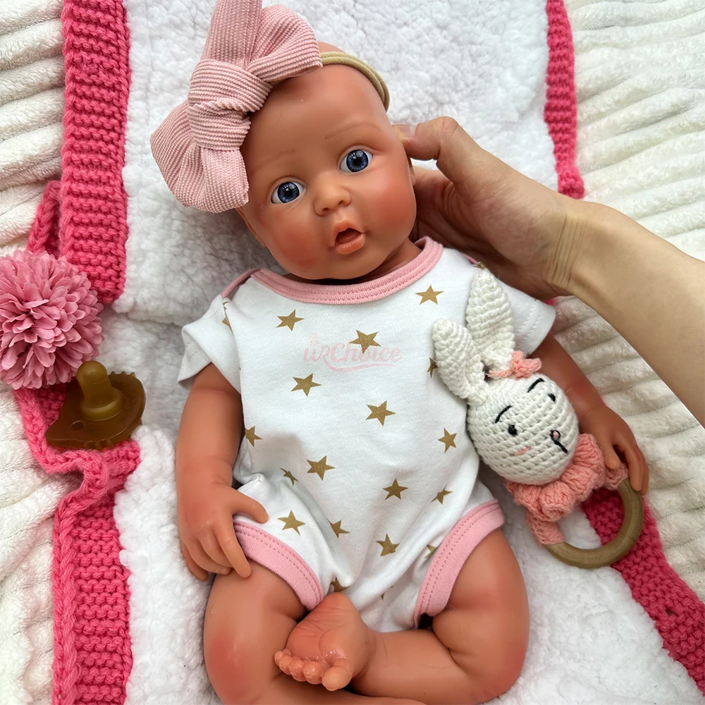 

Реалистичная кукла-реборн девочка 42 см из мягкого силикона, ручной работы, с 3D-эффектом кожи, утяжеленная, терапевтический компаньон для людей с болезнью Альцгеймера