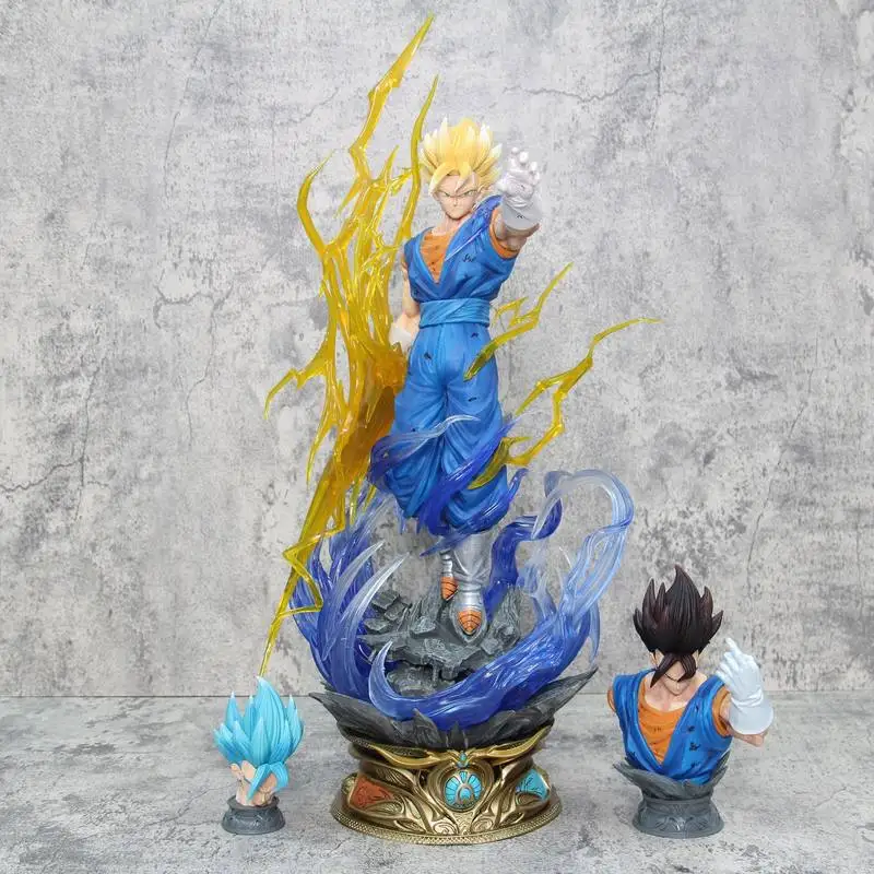 Dragon Ball Yunqi Series Yunqi Beijite Three Head Carving Ultimate Warrior Handmade Model Statue Gift Height 58cm