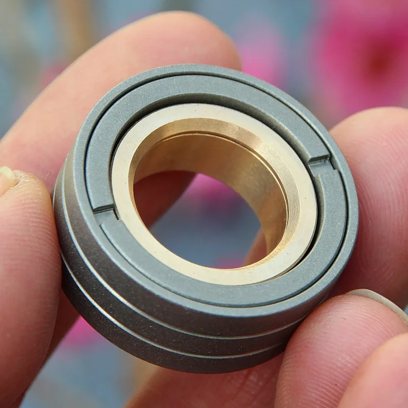 Metal Storm EDC Stainless Steel Mechanical Paragraph Fingertip Ring Black Technology Decompression Toy