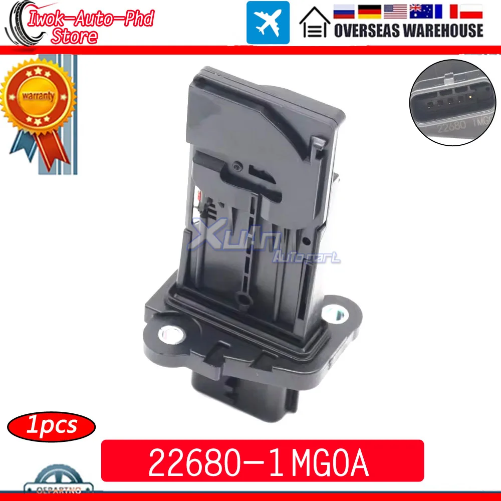 

XUAN Car MAF MASS AIR FLOW METER SENSOR 22680-1MG0A for Nissan Altima Murano Sentra Pathfinder Infiniti Q50 Q70 QX60 12-17