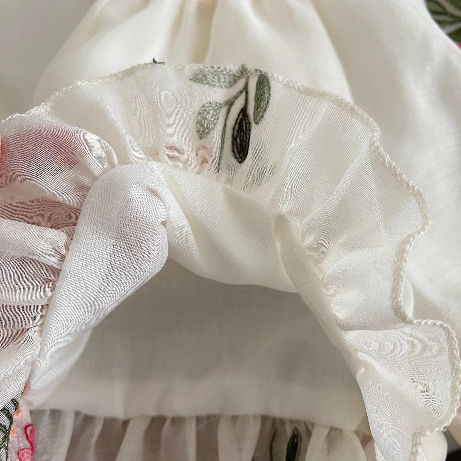 أطفال بنات ملابس الصيف الشاش الأزهار طباعة بلوزات بلا اكمام فضفاضة الدانتيل تنحنح السراويل 2 قطعة مجموعة رقيقة الأطفال الفتيات حبال المحملة الدعاوى #4