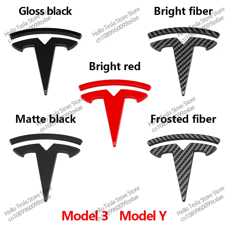 3 pezzi cappuccio anteriore cofano bagagliaio posteriore emblema volante distintivo modifica copertura per Tesla modello 3 modello Y accessori auto