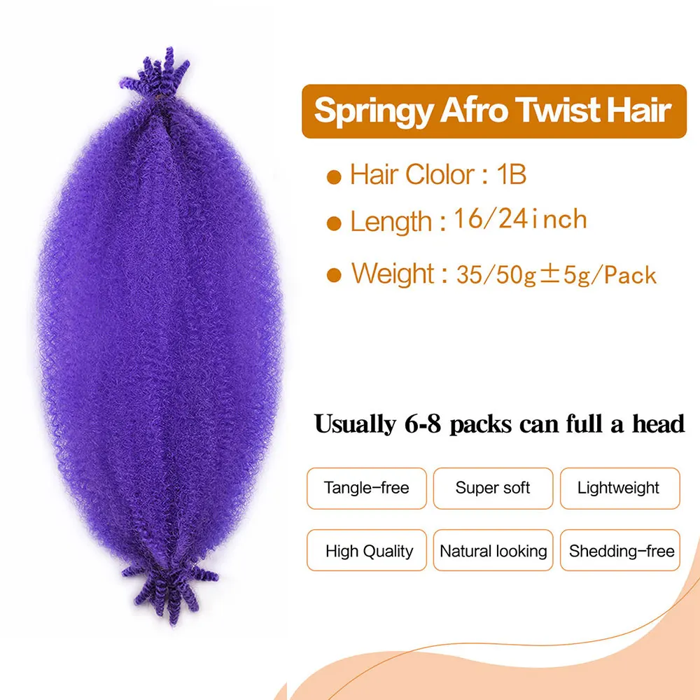 غريب تويست مارلي تجديل الشعر الكروشيه 8 بوصة الاصطناعية قبل فصل نابض الأفرو تويست الشعر لضفائر الفراشة Locs