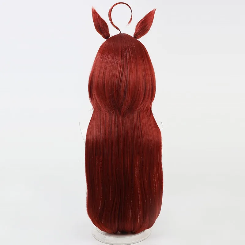 Game Pretty Derby Red Desire Cosplay Wig  Umamusume Reddo Dizaia Cosplay Wig Red Long Hair Hallowmas Carnival Adult Women