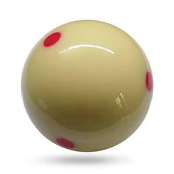 1Pcs Snooker White Cue Ball 57.2mm Red Point Mother Ball Billiard Supplies Accessories Snooker Training Balls Practice Ball