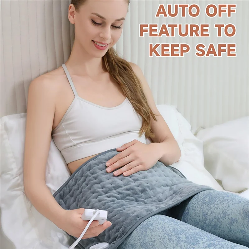 

PZHI- Грелка для облегчения боли, с автоматическим отключением и 6 настройками нагрева, супермягкая для спины, шеи, плеч, вилка европейского стандарта 30X60 см Du