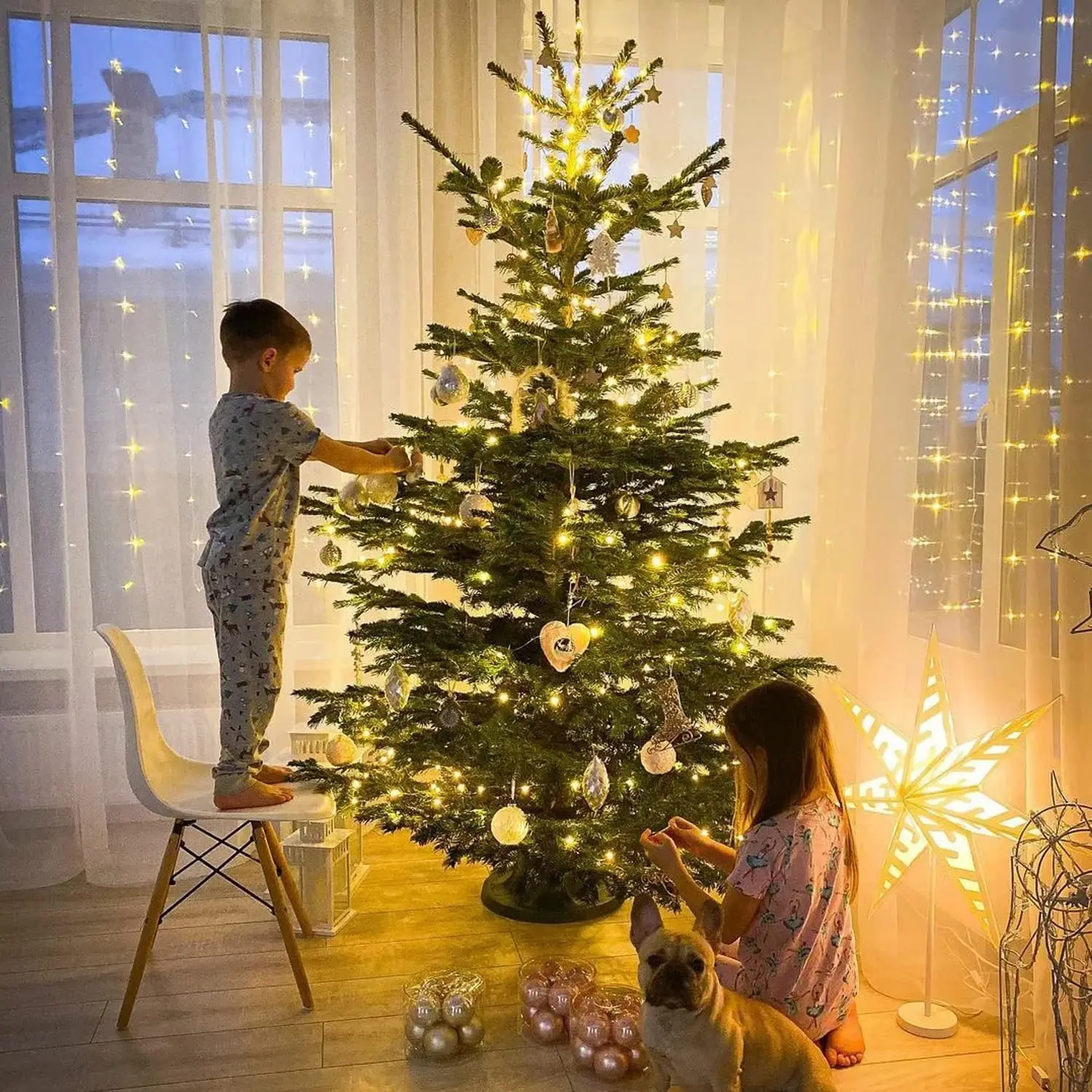 المزيد LED سلك أخضر جارلاند سلسلة الجنية أضواء شجرة عيد الميلاد الديكور للمنزل في الهواء الطلق مقاوم للماء LED صغير حفل زفاف #5