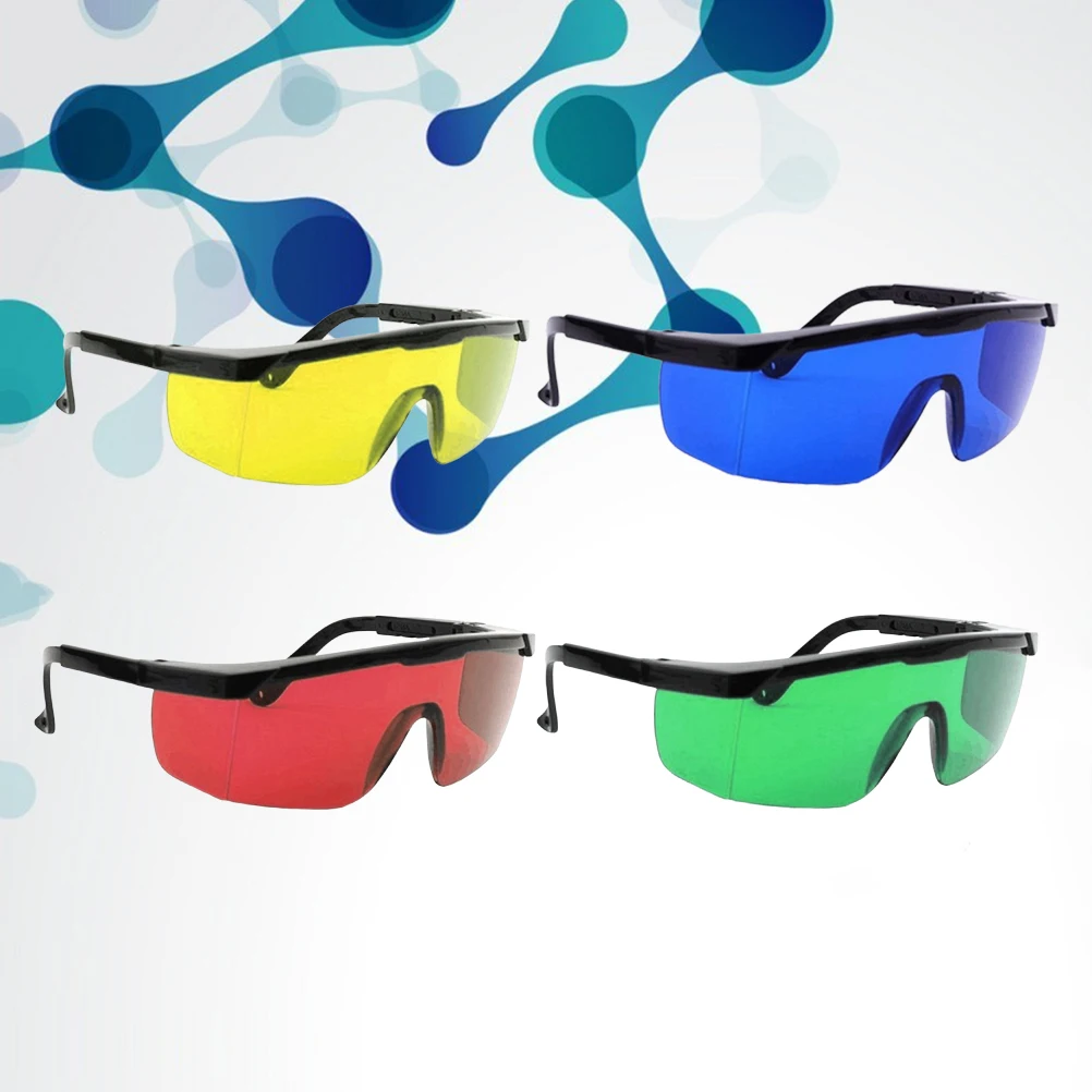

4 Pcs Safety Goggles Durable Plastic for IPL Teeth Whitening Indoor Outdoor Tanning Eye Protection Practical
