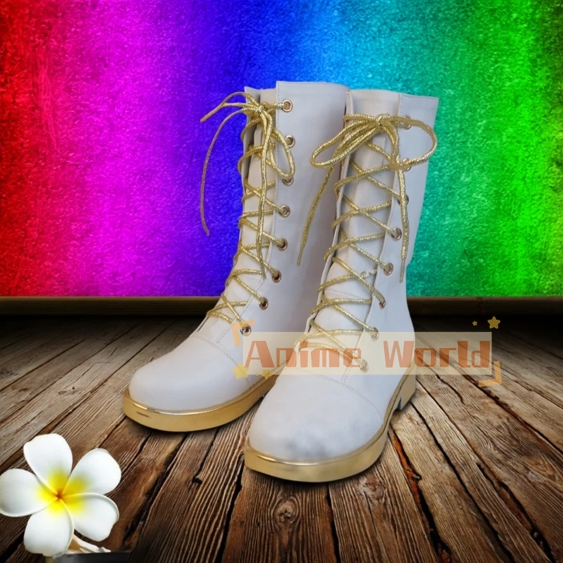 Kinder Jungen Mädchen KPop Dämon Jäger Zoey Cosplay Schuhe Anime Handgemachte Kunstleder Halloween Party Stiefel