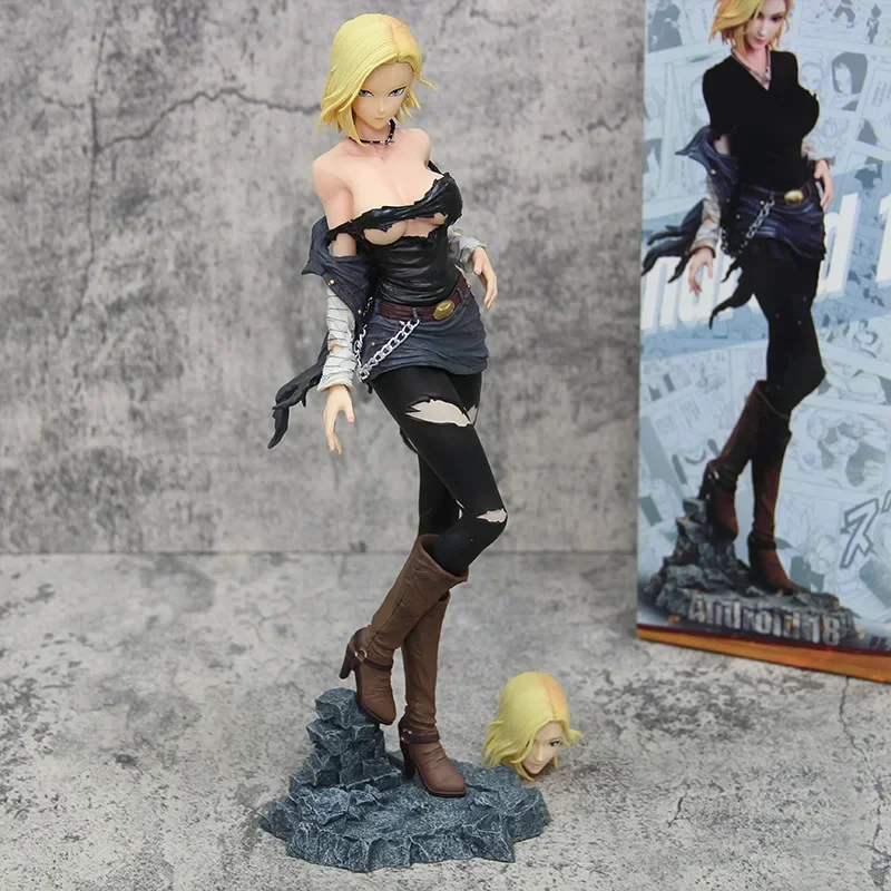 2024 New 30CM Anime Dragon Ball Z Figures Android 18 Figure Doll Action PVC Collection Hero Belief X Hunter Fan Decor Gifts Toys