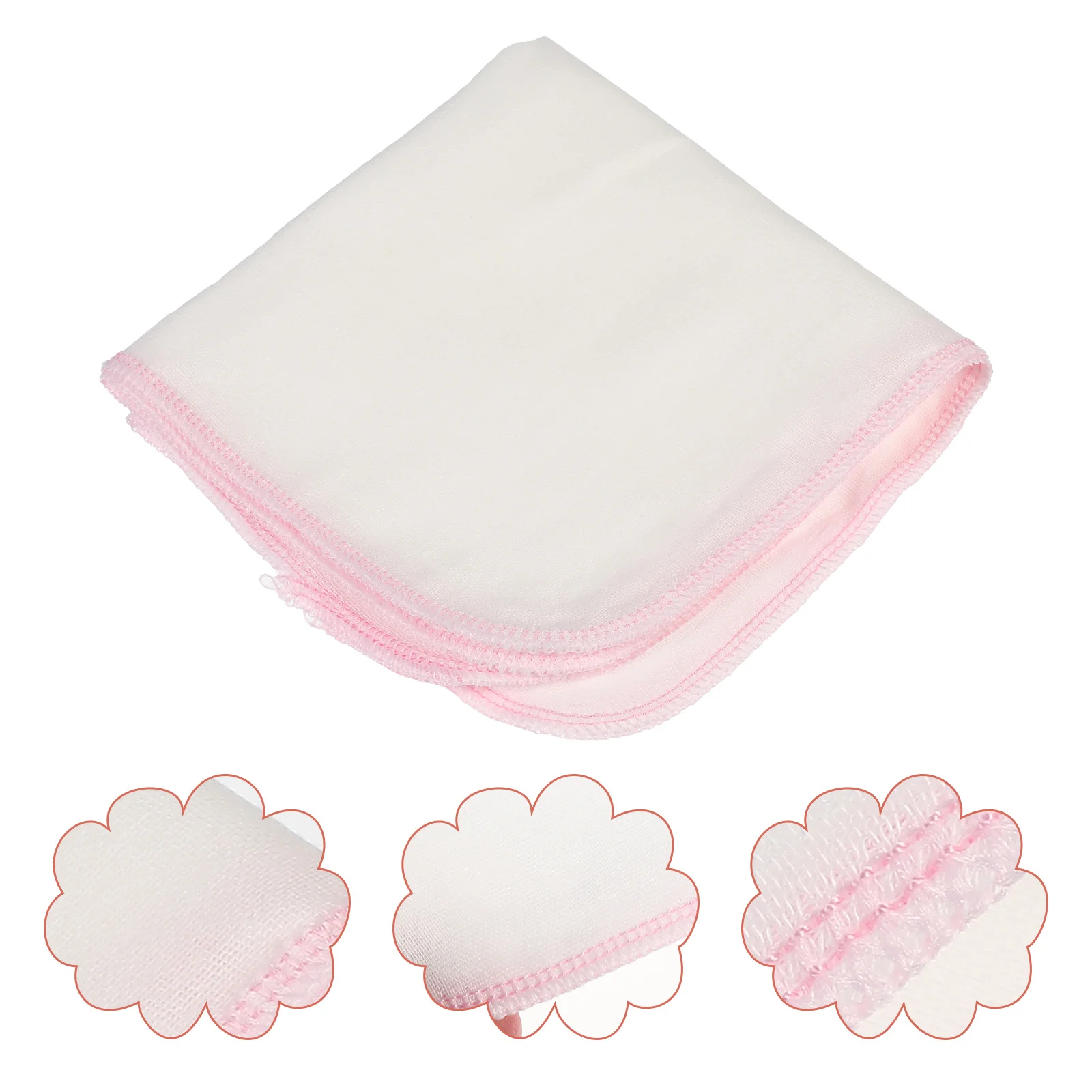 

10Pcs Organic Cotton Baby Towel Soft Double-Layer Face Towel for Infants Saliva Absorbent Washcloth Non-Irritating Skin Care