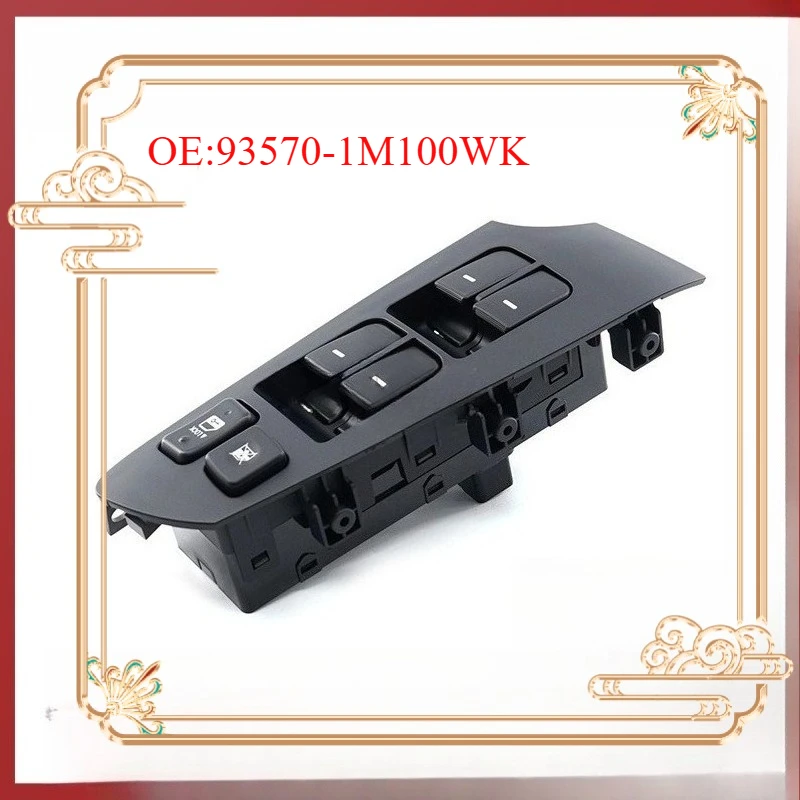 

For KIA Forte Cerato Koup 2010 2013 Drive Side 93570 1M100WK 93570-1M100WK 935701M100WK Power Window Main Switch
