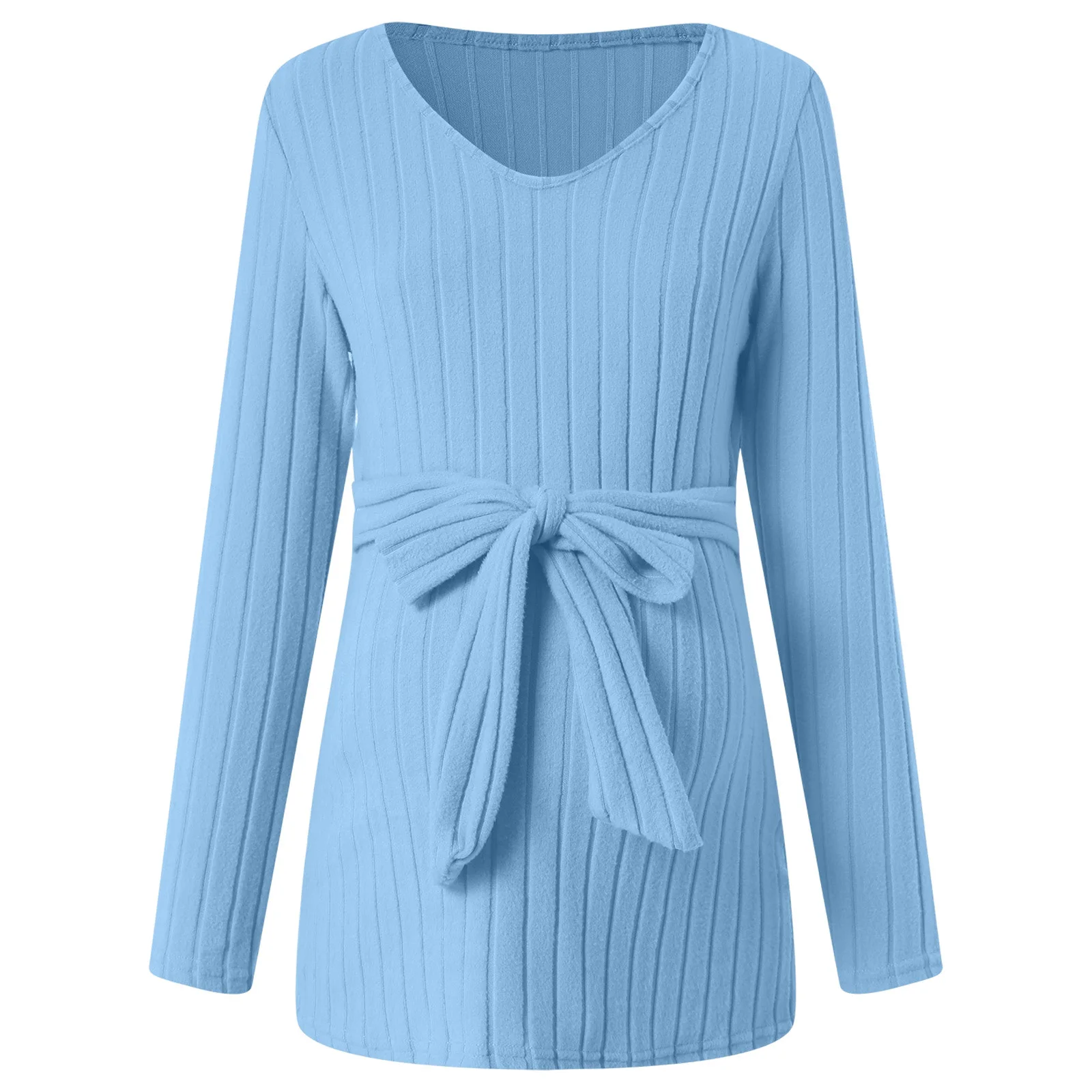 

Мини-платье для женщин, рубашки для беременных, топы с короткими и длинными рукавами и завязками спереди, повседневная свободная одежда для беременных для женщин, модный 2025