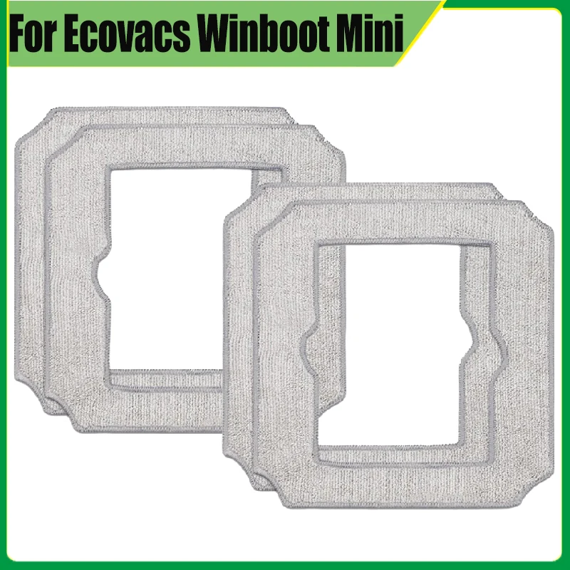 Mop Cloth Rag Compatible For ECOVACS WINBOT Mini Window Cleaning Robot Washable and Reusable Mop Pad Accessories No. W-CC02-0012