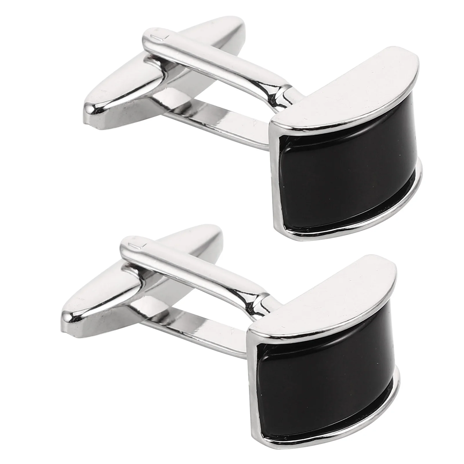 

2Pcs Fashionable Cufflinks Mens French Cuff Shirts Business Wedding Party Elegant Design Quick Adjust Clothes Ornament