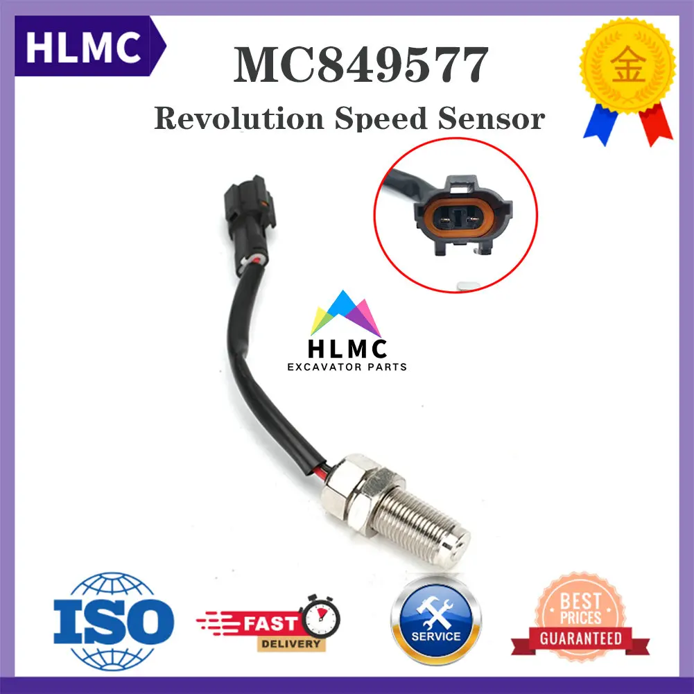 Excavator Electric Parts Revolution Speed Sensor B240600000235 MC849577 For Kobelco SK200-6 SK200-6E 6D34T