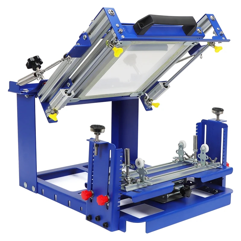 E-class Compact DL-QM-D80 Front/rear Push-pull Curved Screen Printing Machine With 300*250MM Screen For Accurate Printing