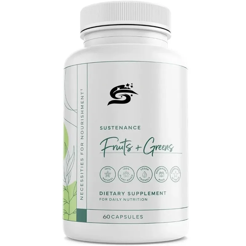 Daily Green, Fruit, And Vegetable Supplements - Superfood Vitamin Capsules