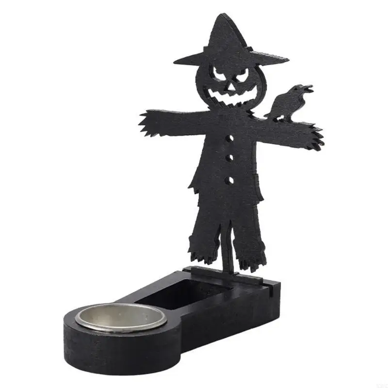 Funny Shadows Wrought Holder Candlestick Stand Halloween Holder X3UC
