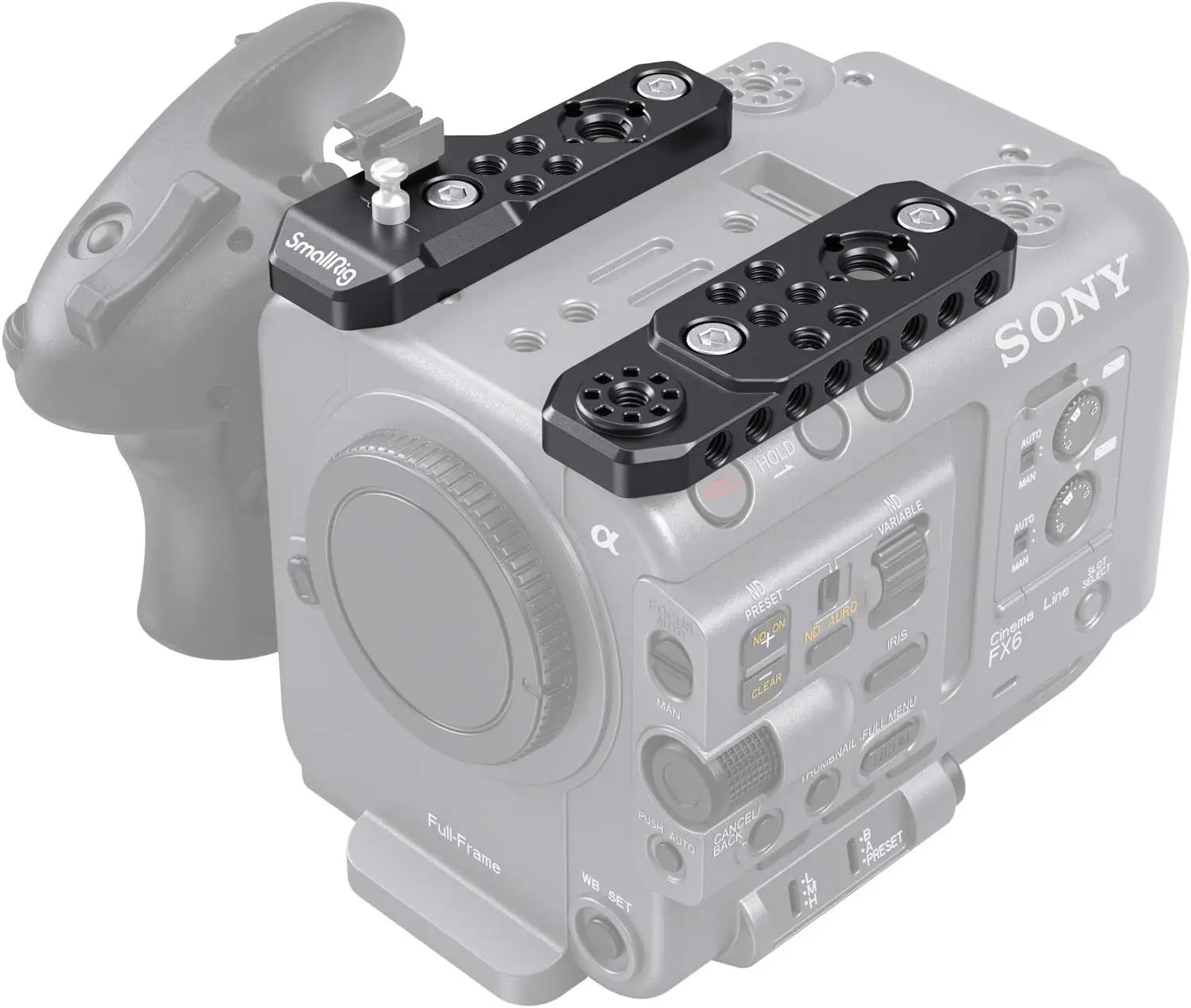 

Smallrig Lightweight Top Plate for Fx6 Camera, Compatible with Original Handle, Cable Clamp & Focus Knob -3186