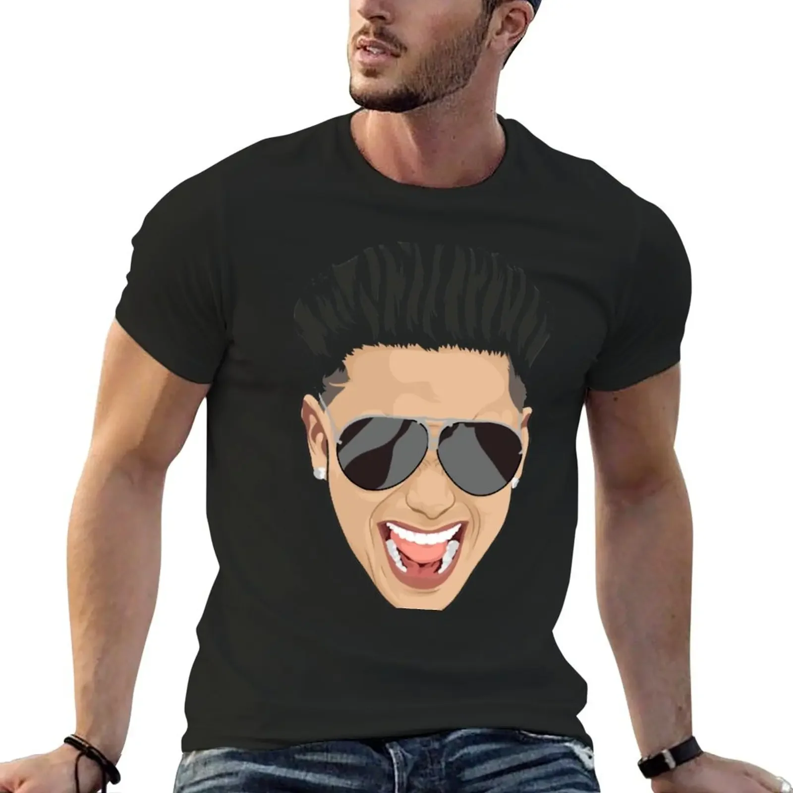 Dj Pauly D T-Shirt anime stuff quick drying Aesthetic clothing anime mens funny t shirts