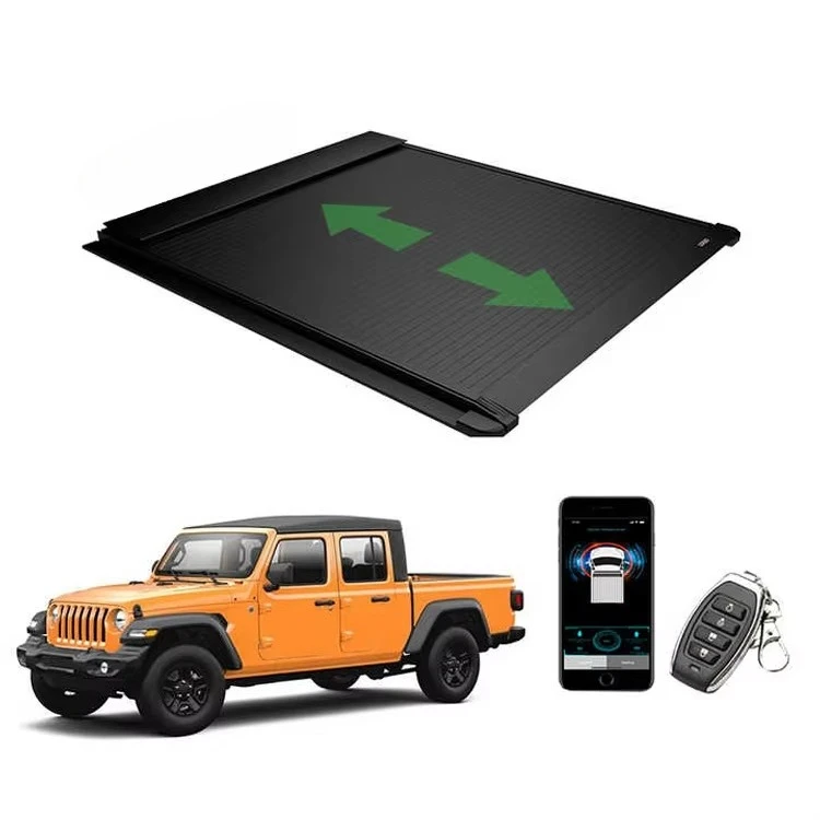 

4x4 Waterproof Aluminum Roller Lid Electric Pickup Truck Bed Cover for Gladiator Auto Accessories Running Boards