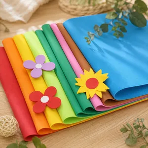Soft and Thick Eva Foam Paper, Easy to Cut, Multi-Colored Craft Paper, DIY Bow Hairpin Accessories, Kindergarten Art Crafts, Party, Wedding, and Back-To-School Decoration Supplies