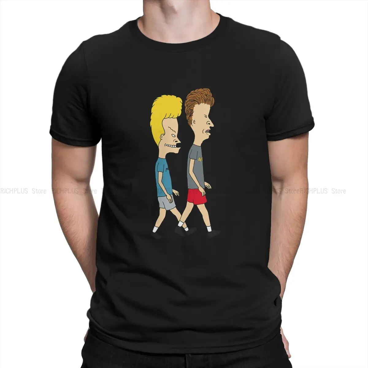 Funny Hip Hop TShirt Beavis and Butt-Head Leisure Polyester T Shirt Newest Stuff For Men Women