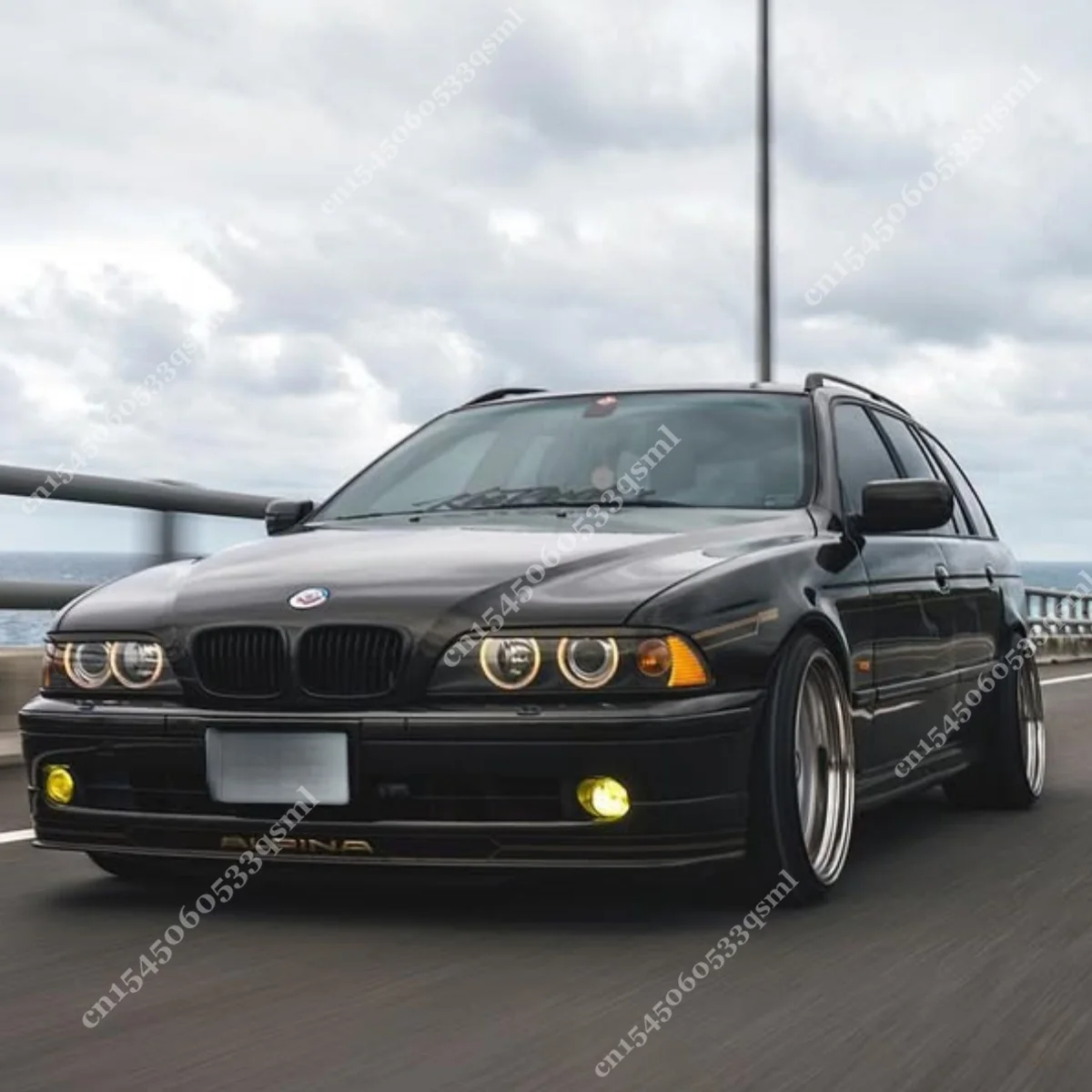 2 Piezas de Cejas para Faros Delanteros para BMW Serie 5 E39 520i 525i 528i 530i 535i 540i 550i Sedán/Vagoneta 1997-2003, Kits de Carrocería con Alerón