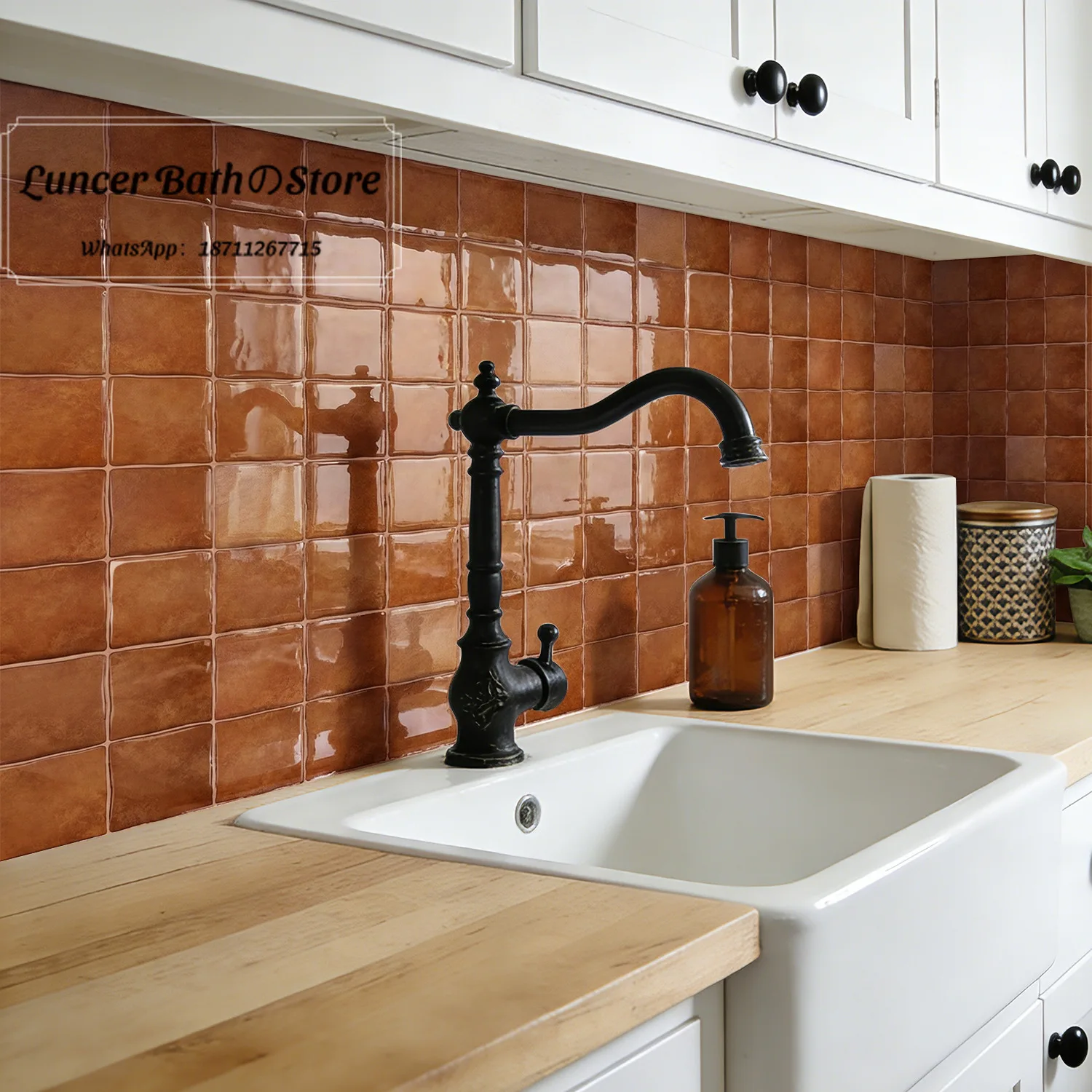 10pcsSelf-Adhesive Wall Sticker Household Kitchen Oil-proof Tile Sticker Bathroom Waterproof Three-dimensional Decoration