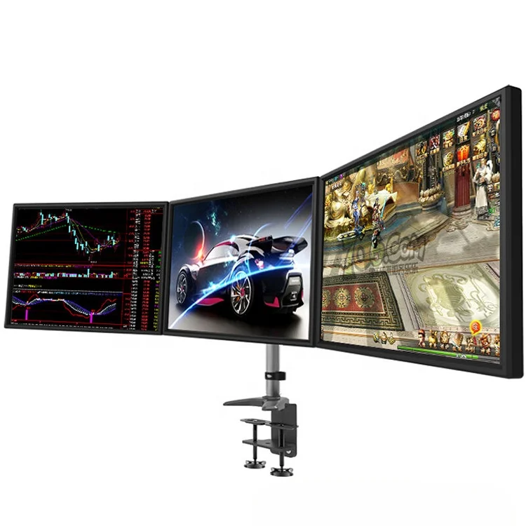 Lcd Computer Multi-function 3 Lcd Monitor Mount Stand