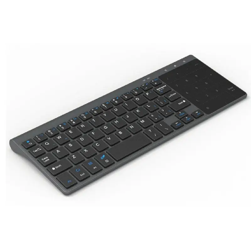 【Home-Accessories】Slim 2.4G Wireless Keyboard with Touchpad Mouse Number Numeric USB Wireless Keyboard for Android Desktop Lapt