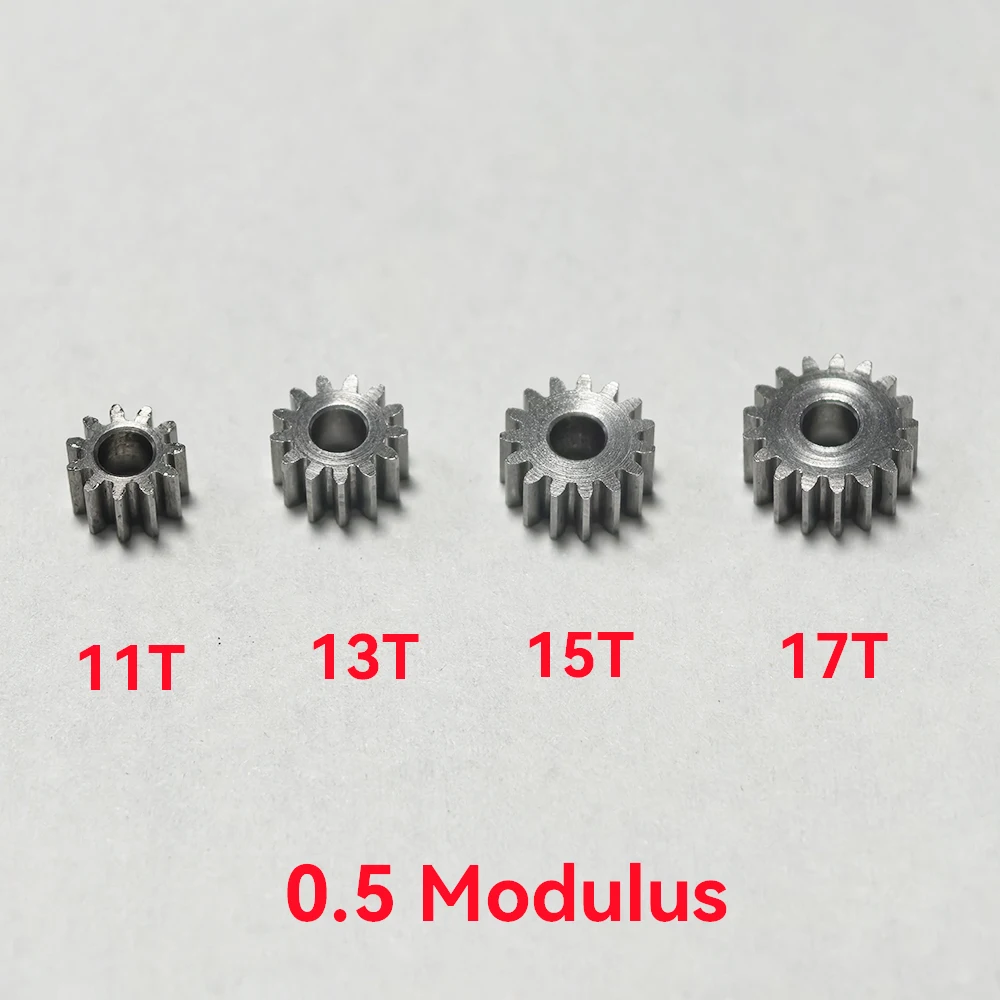 1pc 0.5 Modulus 11T/13T/15T/17T Teeth High-Wear Resistance Steel Metal Gear 2.98mm Hole Tightly fit 3mm shaft