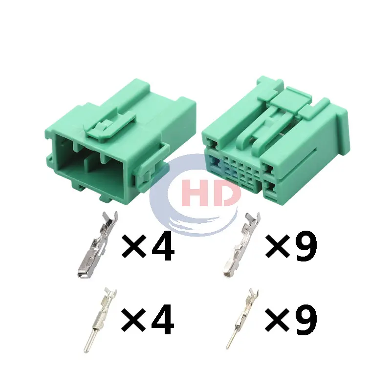 

1-20 sets 13 Pin 0.6/2.2 Series Unsealed Composite Electric Connector Plug Socket 6098-5180 6098-5181
