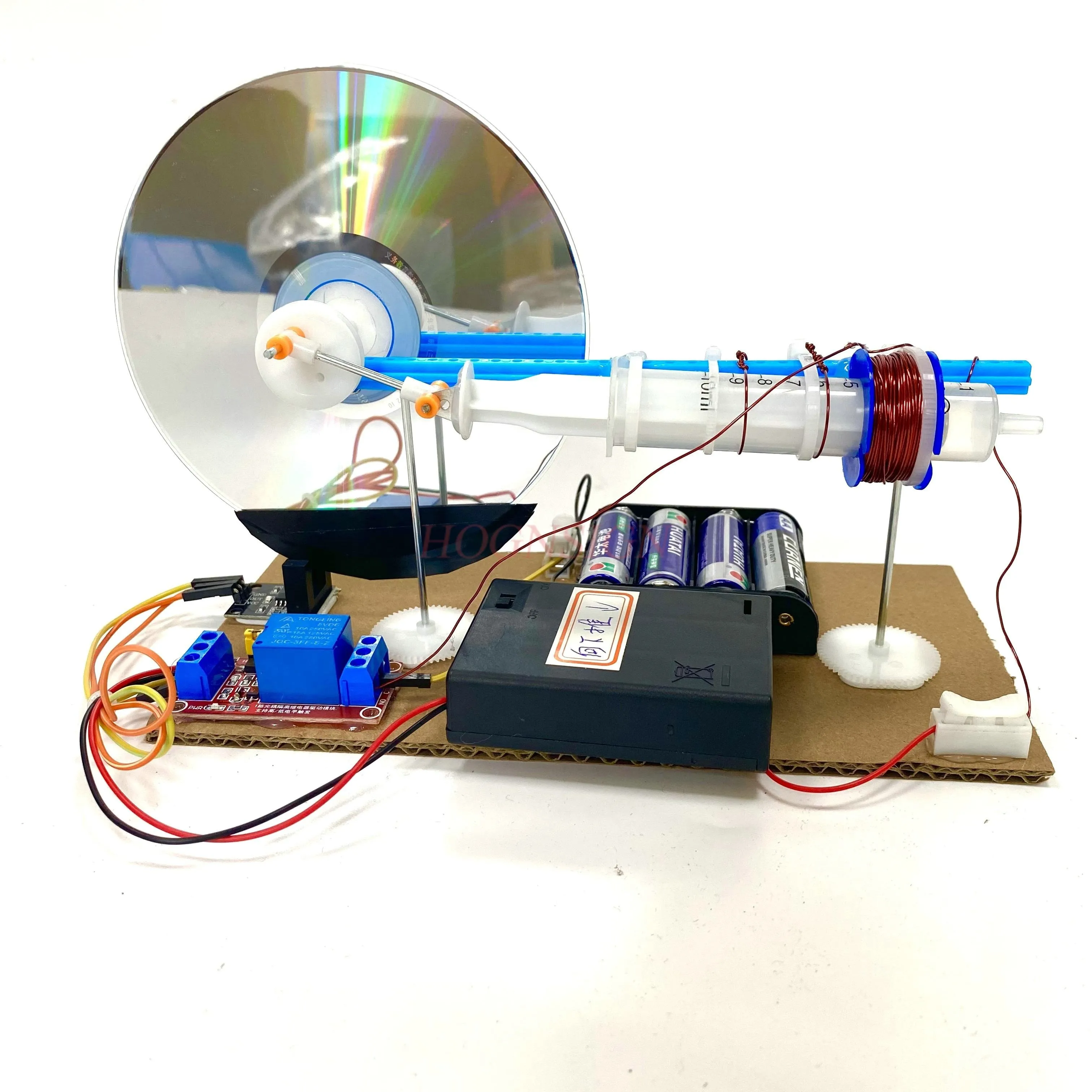 DIY Hand Assembled Model, Small Invention, Innovation, Student Competition, Electromagnetic Engine Experiment