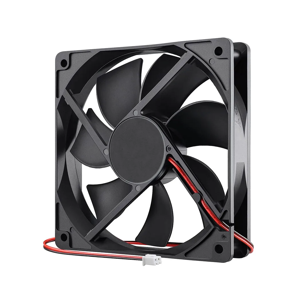 2PCS 120mm 5V 12V 24V 2Pin DC Fan 120x120x25mm Axial Cooling Fan 12025 USB Connector to Install Versatile for Computer PSU RV
