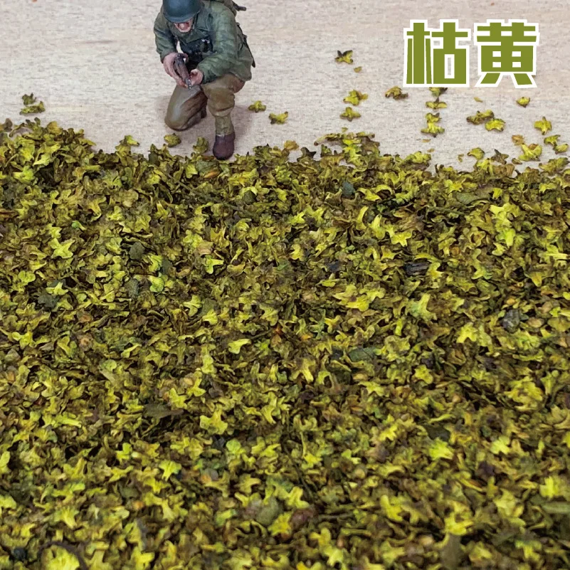 56ml Realistic Miniature Leaves for DIY Model Making Basing Railway/Bonsai/Fairy Garden Diorama Supplies Ground Materials Kits