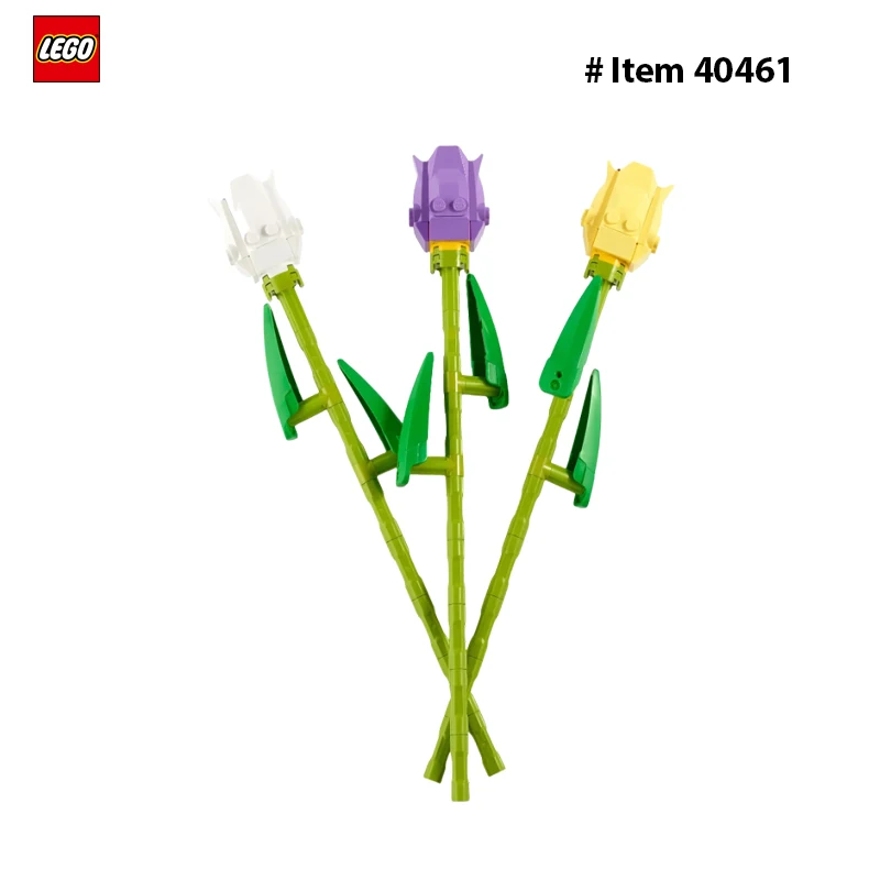 LEGO 40461 Tulips Flower Bouquet 111PCS  DIY Toys For Boys Girl Children Gift ages 8+