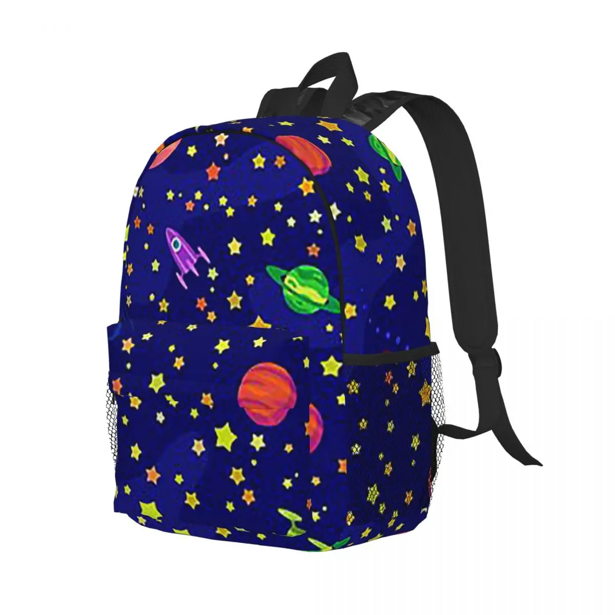 Starry Sky Space Galaxy Sun Moon Backpack Student Boys Girls BookBag Men Women School Bag Laptop Shoulder Bags