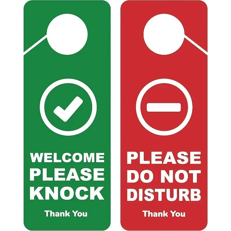 CLEVER SIGNS Lot of 1 Door Panels Do Not Disturb? Double-sided Ideal for Use in Any Location Such As Offices Clinics Law Firms