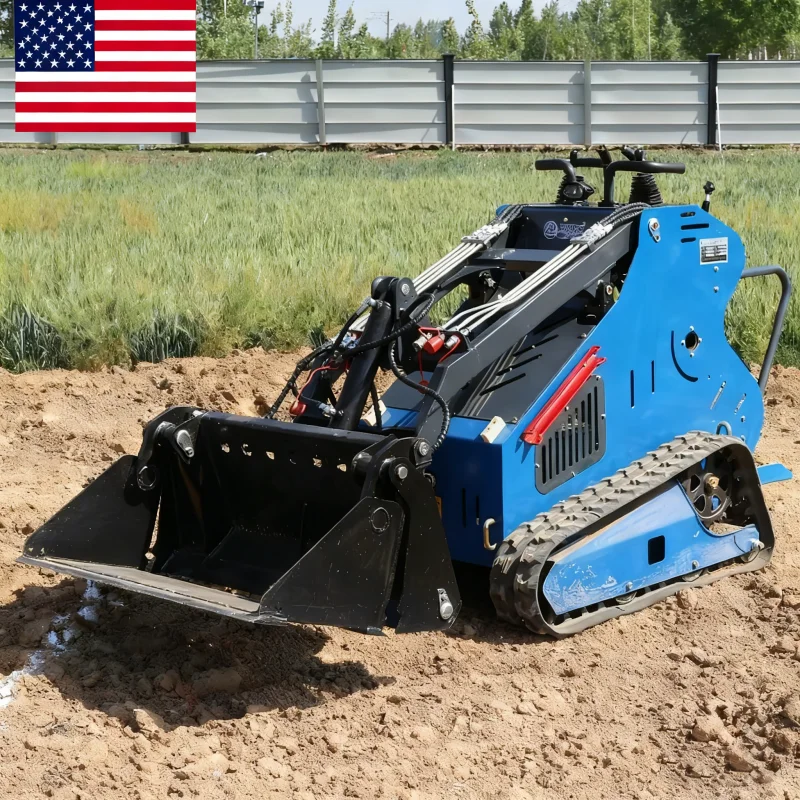

Tracked Loader with Skid Steer, 15HP Skid Steer Mini Excavator, Available From US Warehouse