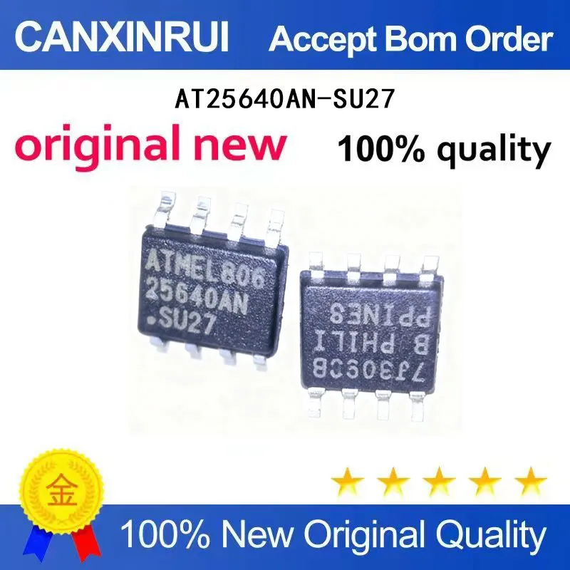 (5-100 Pieces) AT25640AN-SU27 AT25640AN 25640AN SOP8 brand new in stock