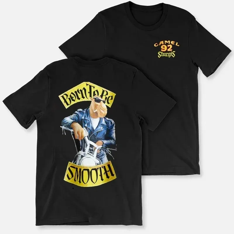 Best 2026 Retro Car Camel Cigarettes T-Shirt Vintage Cotton Tops Tee Short Sleeve Casual Streetwear Oversized Women Men Clothing
