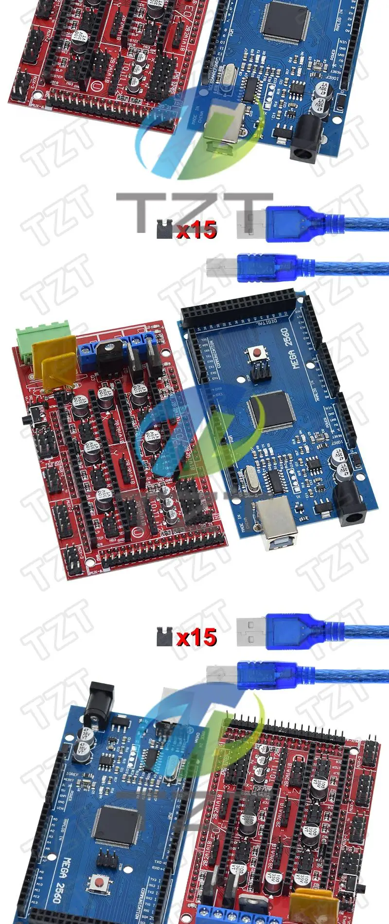 TZT Mega 2560 R3 Mega 2560 REV3 + RAMPS 1.4 Controller für Arduino 3D-Drucker Arduino Kit Reprap Mendel Prusa – Detail 4